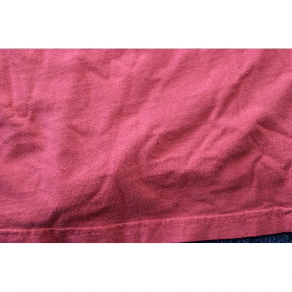 The North Face Mens Large Red Short Sleeve Logo Graphic T-Shirt Distressed